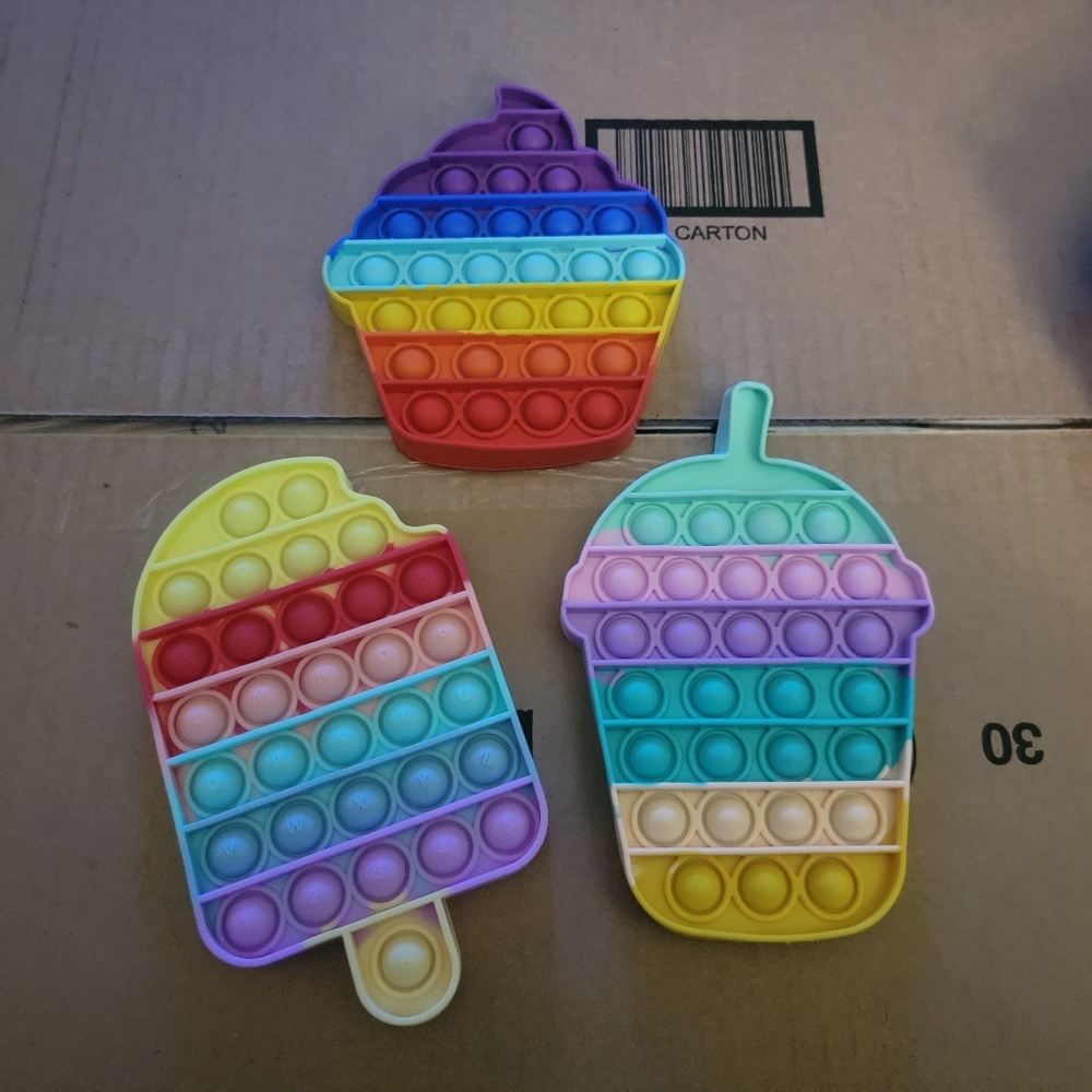 Pop It Fidgit Toys 3 Pack